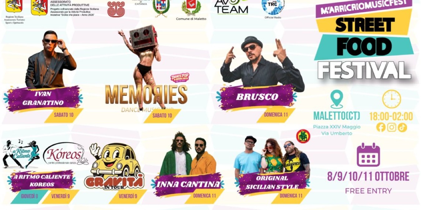MALETTO – 4 GIORNI DI SPETTACOLO CON “M’ARRICRIO MUSIC FEST 2026” - 