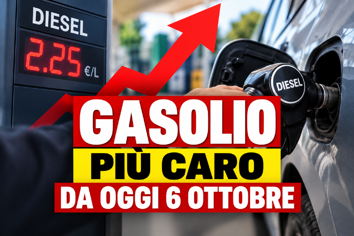 Gasolio, stangata da oggi 6 ottobre: finisce lo sconto, quanto costa fare il pieno - 
