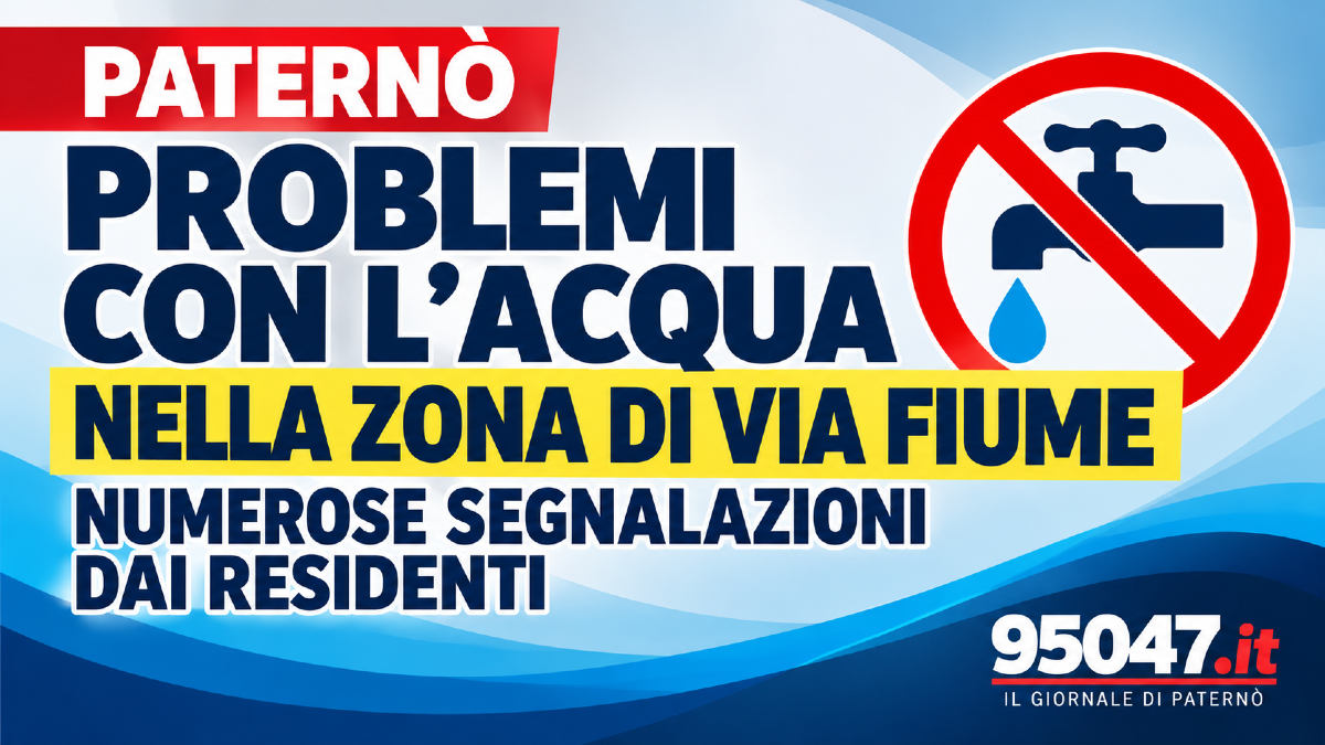 Paternò, problemi con l’acqua nella zona di via Fiume: numerose segnalazioni dai residenti - 