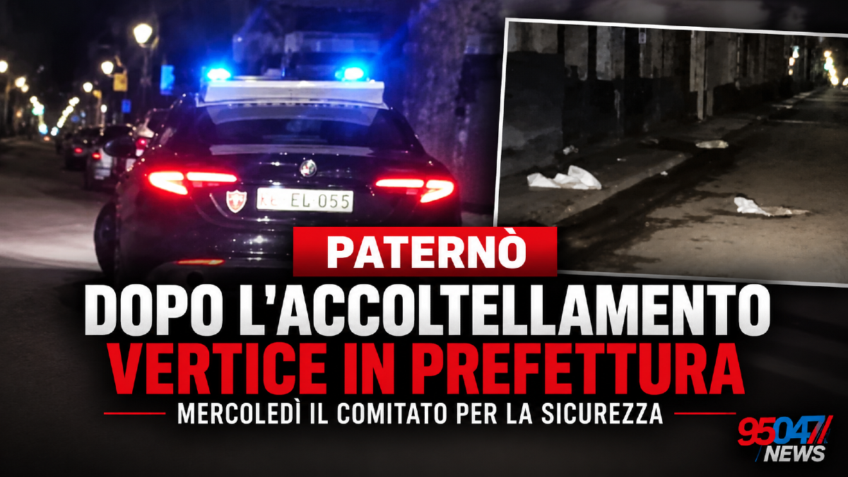 Paternò, emergenza sicurezza: vertice in Prefettura dopo il grave accoltellamento - 