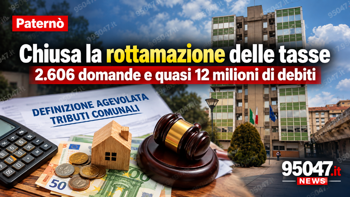 Paternò, chiusa la rottamazione delle tasse comunali : 2.606 domande e quasi 12 milioni di debiti - 
