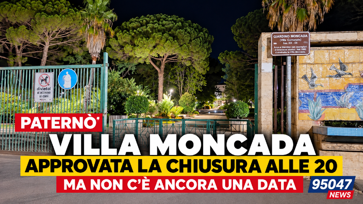Paternò, Villa Moncada: cancelli chiusi alle 20, i commissari approvano la convenzione - 