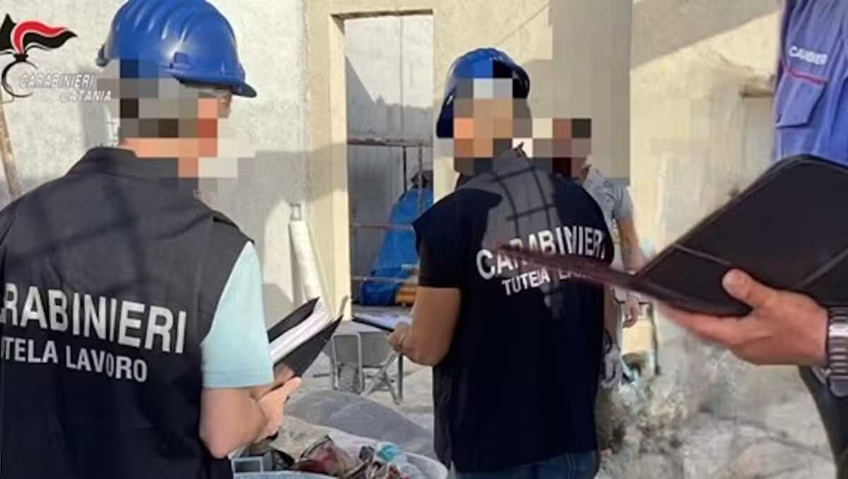  Bronte e Randazzo, blitz nei cantieri edili: due imprenditori denunciati - 
