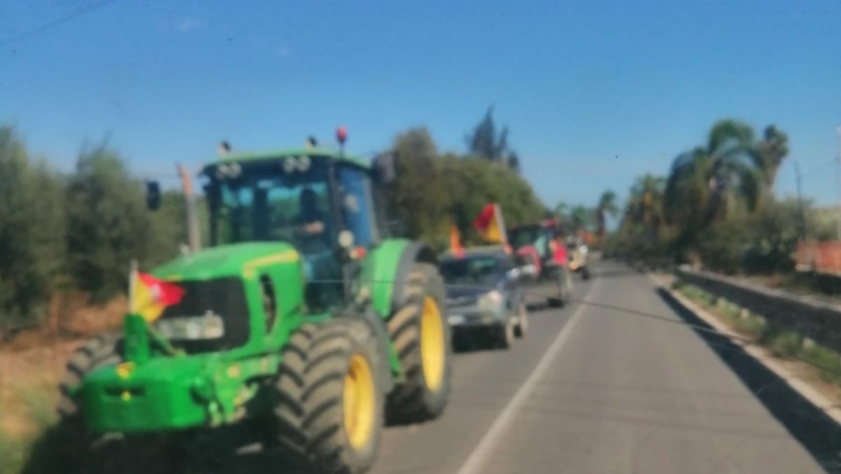 Paternò, trattori in corteo da Sferro verso Catania contro il caro gasolio - LE FOTO  - 