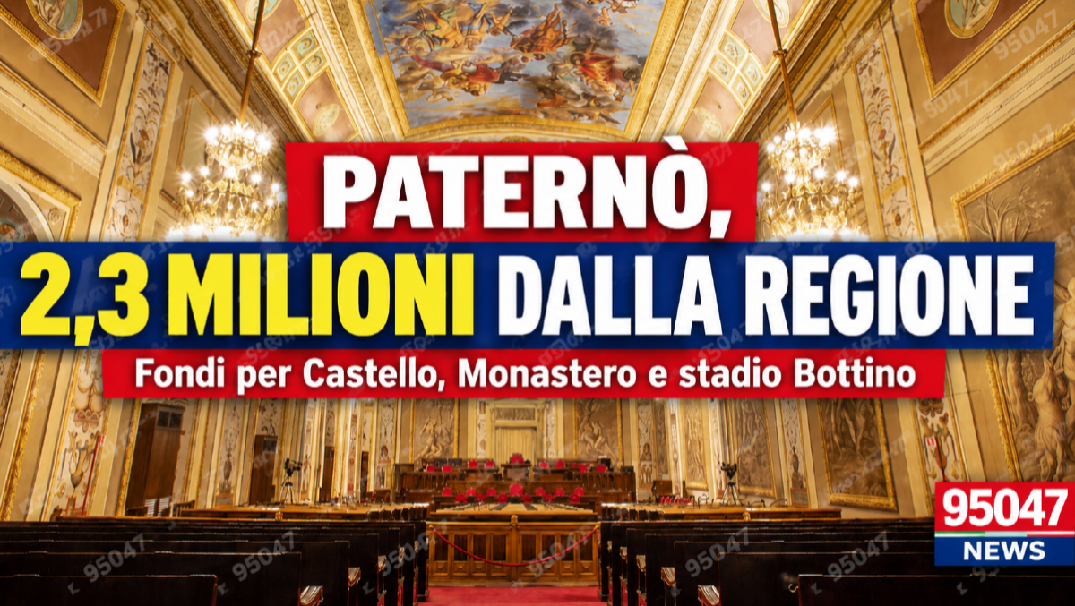 Paternò, dalla Regione oltre 2,2 milioni di euro per Castello, Monastero e stadio Bottino - 