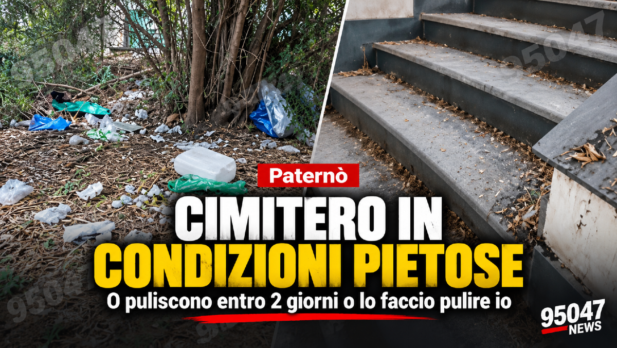 Paternò, cimitero in condizioni pietose: «O puliscono entro 2 giorni o lo faccio pulire io» - 