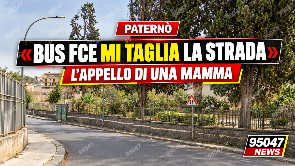 Paternò, «Bus FCE mi taglia la strada, ero con i miei figli»: l’appello di una mamma - 