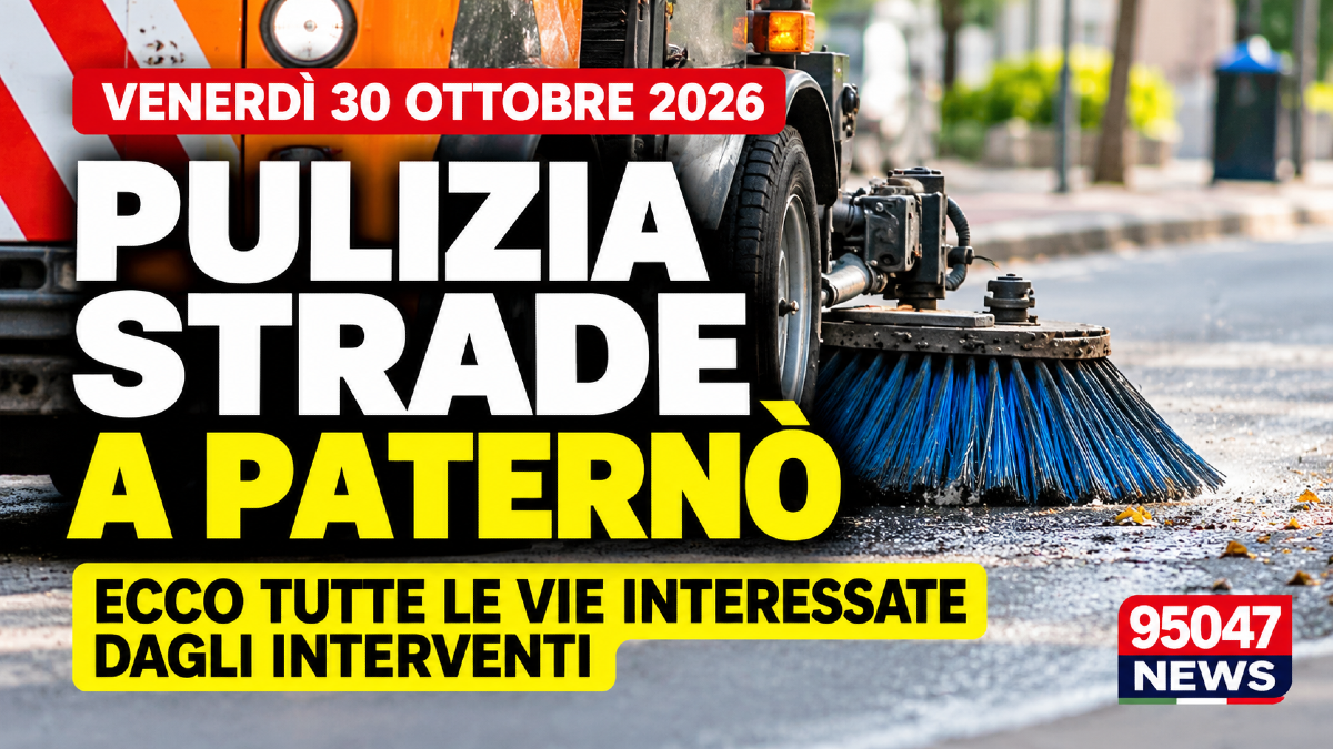 Paternò, domani pulizia delle strade: c'è anche la tua? Ecco l'elenco completo - 